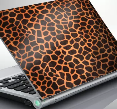 Zsiráf nyomtatott laptop matrica - TenStickers