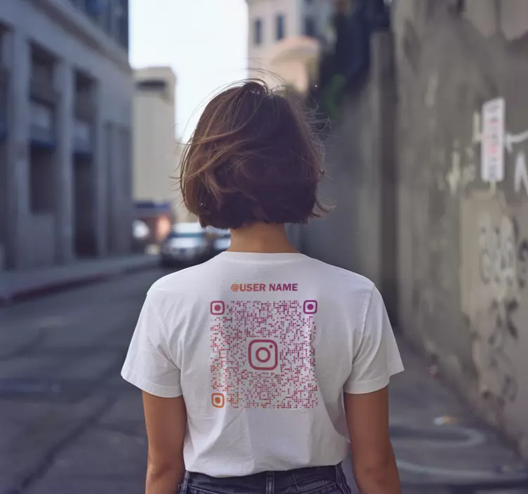 Instagram qr kód póló - TenStickers