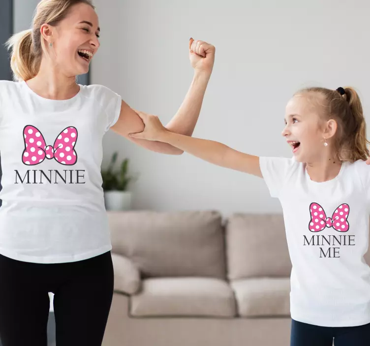 Minnie és minnie me anya lánya ing - TenStickers