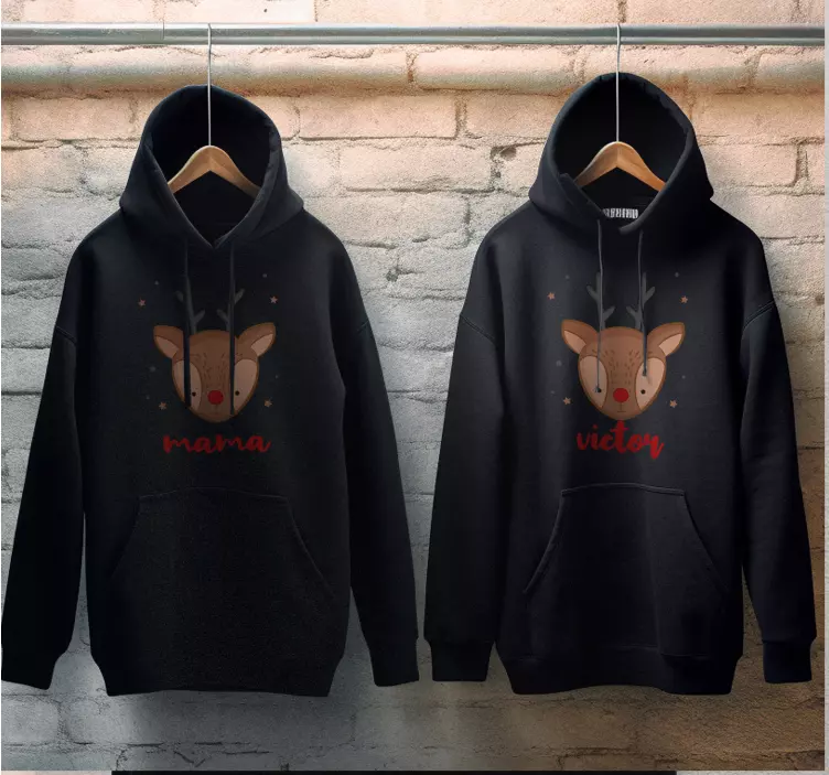 Póló karácsony egyéni testreszabható karácsonyi szarvas - TenStickers