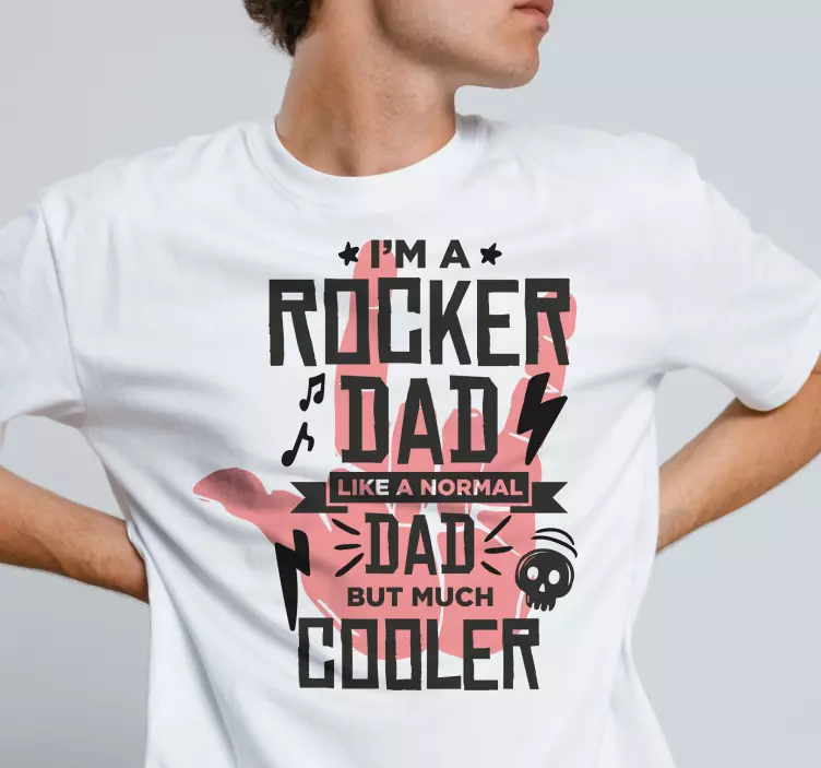 Rocker apa apák napi ing - TenStickers