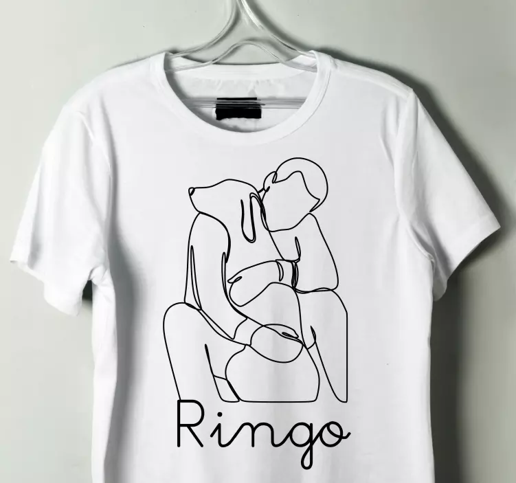 Kapcsolat a névvel rendelkező kutyával póló - TenStickers