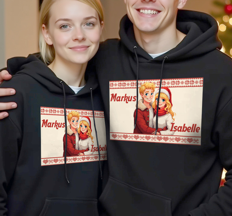 Te és én örökre személyre szabható pólók párosít - TenStickers