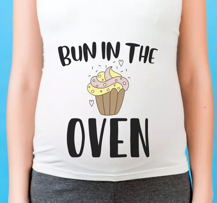 Zsemle a sütőben terhesség egyedi póló - TenStickers