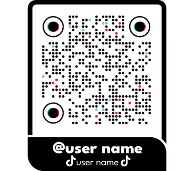 Tiktok qr kód póló - TenStickers
