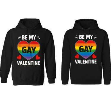 Lgbt légy a meleg valentinom pólók párosít - TenStickers