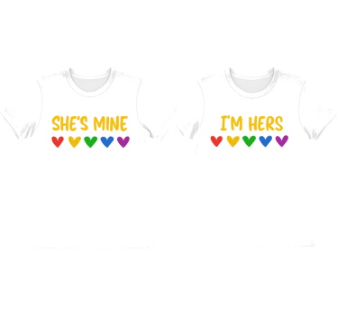 Lgbt Ő az enyém pólók párosít - TenStickers