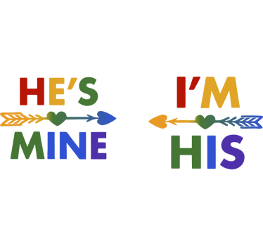 Lgtb ő az enyém pólók párosít - TenStickers