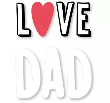 "love apa" üzenet ing apja napja - TenStickers