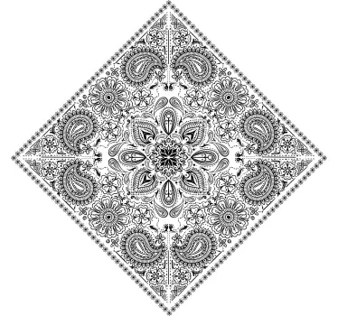 Elegáns paisley minta póló - TenStickers