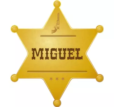 Seriff jelvény névpólóval - TenStickers