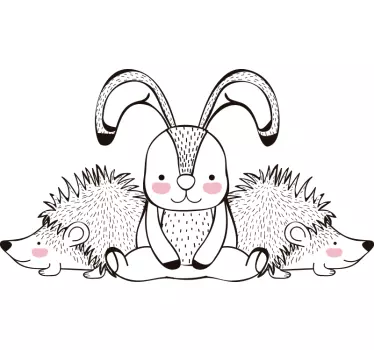 Sertés és nyúl póló - TenStickers