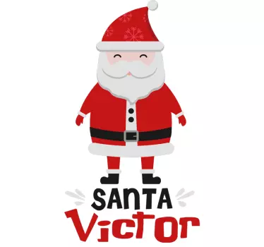 Vidám mikulás viktor póló baba - TenStickers