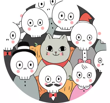 Rémisztő macska találkozó halloween pólók - TenStickers