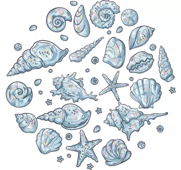 Póló tengeri elemekkel - TenStickers