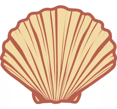 Szimmetrikus kagyló póló tökéletes - TenStickers