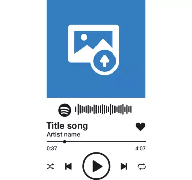Spotify szöveges és képes pólóval - TenStickers