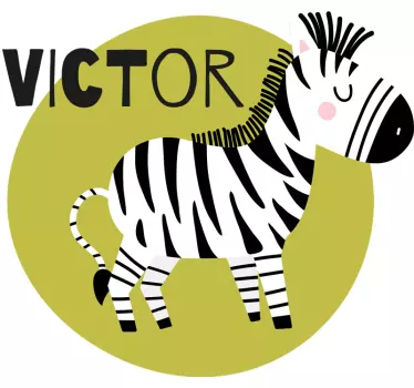 Aranyos zebra gyereking - TenStickers