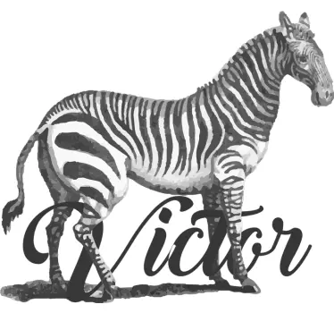 Személyre szabott zebra póló - TenStickers