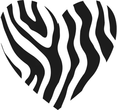 Stílusos szív mintás póló - TenStickers