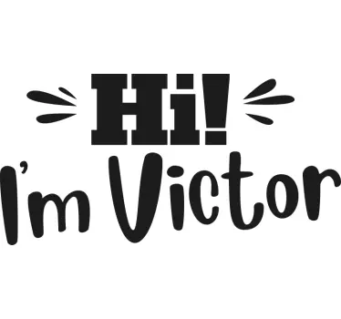 Helló baba viktor póló baba - TenStickers