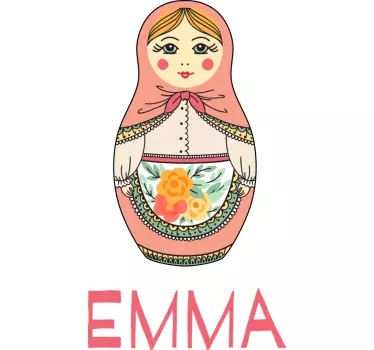 Személyre szabott orosz baba póló - TenStickers