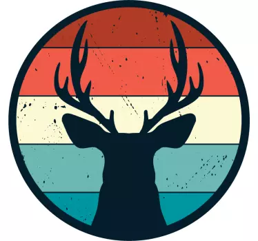 Vintage szarvas póló - TenStickers