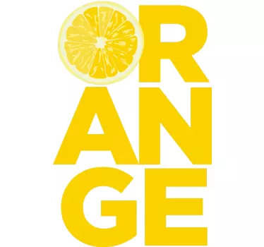 Fényes citrus Üzenet póló - TenStickers