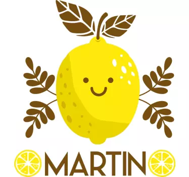 Mosolygós citrom gyerek ing - TenStickers
