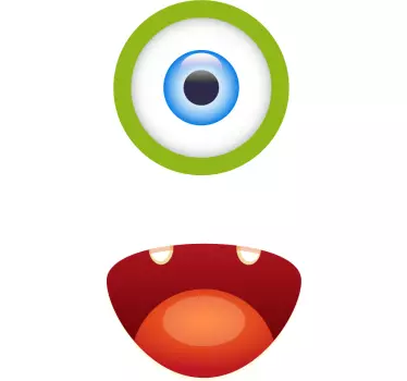 Rajzfilm szem kifejezés póló - TenStickers