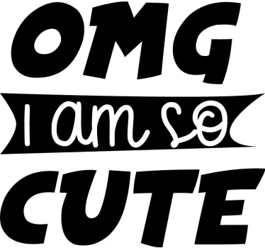 Olyan aranyos vagyok póló gyerekek - TenStickers