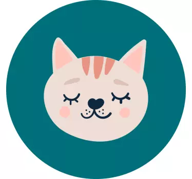 Aranyos macskafejű gyereking - TenStickers