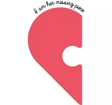 Hiányzó darab szívhez illő ing pároknak - TenStickers