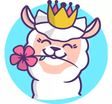 Alpaka virágkorona gyerekinggel - TenStickers