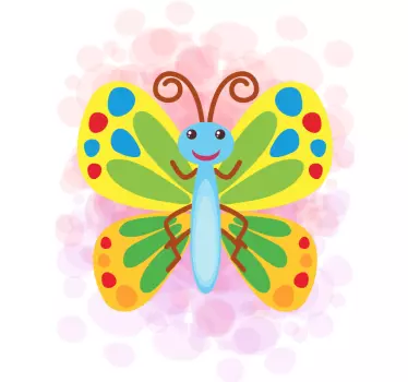 Aranyos színes pillangó póló baba - TenStickers