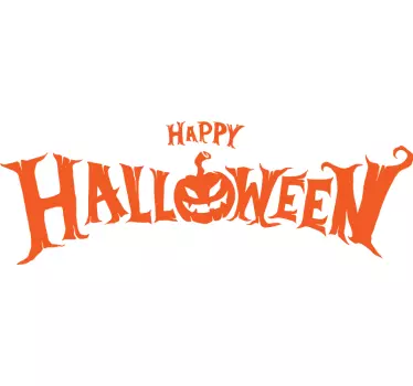 I tök halloween szöveg halloween póló - TenStickers