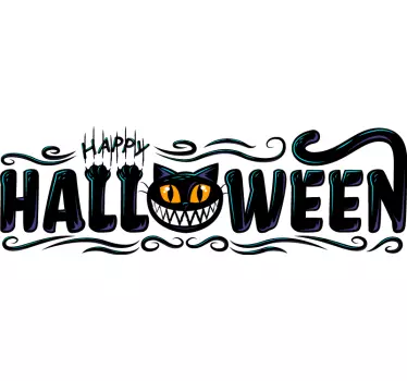 Boldog macska Ünnep halloween pólók - TenStickers