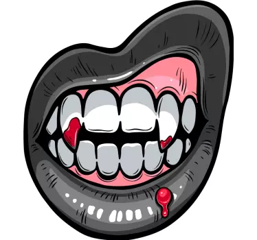 Véres agyarak vámpír halloween póló - TenStickers