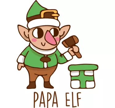 Papa manó szöveg karácsonyi póló ingek - TenStickers