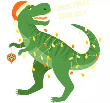 Fa rex dino karácsonyi pólók - TenStickers