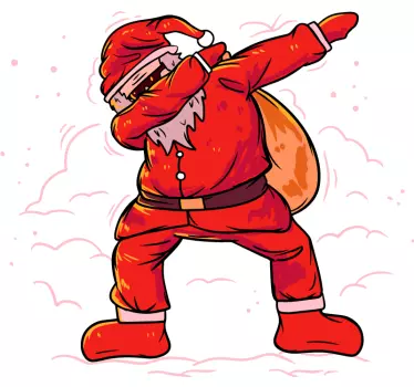 Kopogtató santa klaus karácsonyi pólók - TenStickers