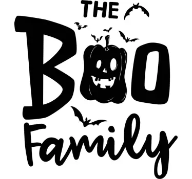 A boo családi halloween póló - TenStickers