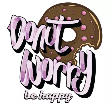 Ne aggódj légy boldog póló - TenStickers
