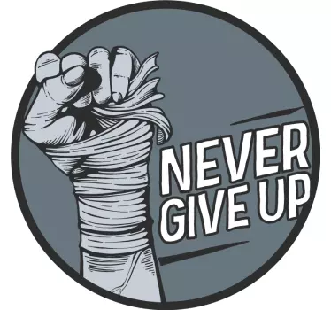 Soha ne add fel motivációs póló - TenStickers