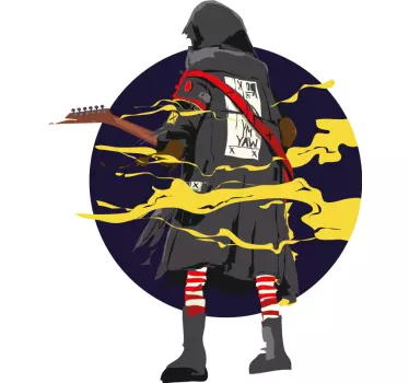 Titokzatos figura gitározó póló - TenStickers
