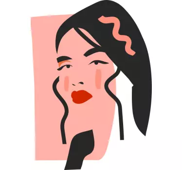Merész portré stílus póló - TenStickers