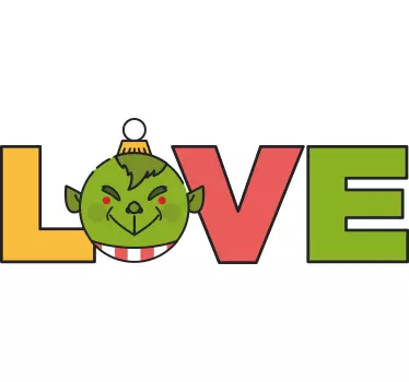 Grinch love karácsonyi póló ingek - TenStickers