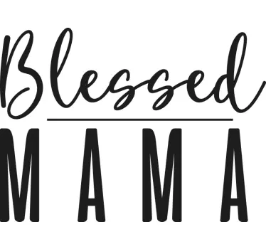 Áldott családi kapcsolat anya és lánya póló - TenStickers