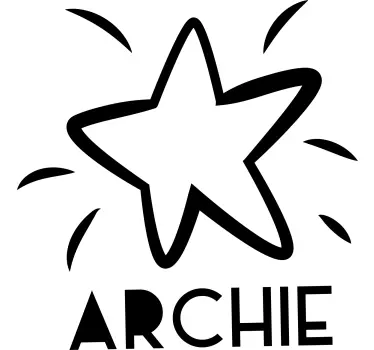 Csillagmintás archie póló gyerekeknek - TenStickers