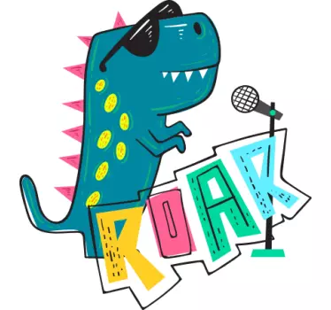 Dinoszaurusz énekel napszemüveg gyerek ing - TenStickers